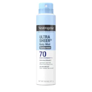 Neutrogena Ultra Sheer Body Mist Spray with Broad Spectrum SPF 45 5 Ounce