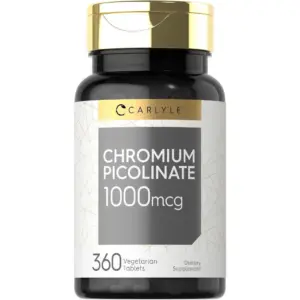 Ultra Chromium Picolinate 1000mcg | 360 Tablets | by Carlyle (Premium Edition)