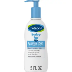 Cetaphil Baby Soothing Wash | With Colloidal Oatmeal and Niacinamide | Hypoallergenic | 5oz