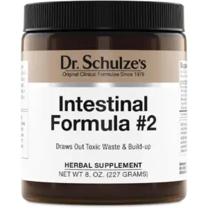Dr. Schulze's Intestinal Formula #2 Colon Cleanse Detox | Removing Toxins & Poisons | Herbal Supplements | 8 Ounce. Jar