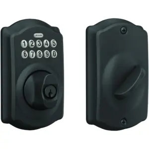 Schlage Be365-Cam Camelot Electronic Keypad Single Cylinder Deadbolt | Bronze