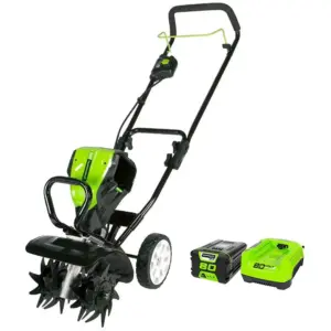Greenworks 80V 10 Tiller + (1) 2Ah Battery and Charger 2800302VT
