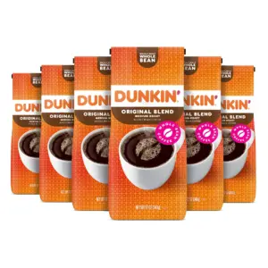 Dunkin’ Original Blend Whole Bean Coffee | Medium Roast | 12 Ounce Bag