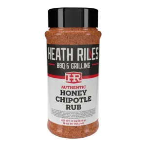 Heath Riles BBQ Rub | Honey Chipotle Seasoning | Champion Pitmaster Recipe | Legendary Rubs For Smoking and Grilling | 70+ BBQ Championships | 12 Ounce. | Single | 16 Ounce