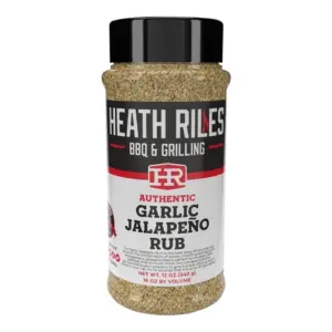 Heath Riles BBQ Rub | Garlic Jalapeno Seasoning | Champion Pitmaster Recipe | Legendary Rubs For Smoking and Grilling | 70+ BBQ Championships | 12 Ounce. | Single | Garlic Jalapeno | 16 Ounce