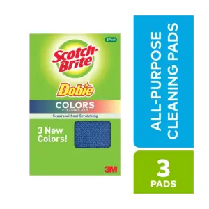 Scotch-Brite Dobie Colors All-Purpose Cleaning Pads | 3 Pads