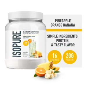 Isopure Infusions Protein Powder | Pineapple Orange Banana | 14.1 Ounce (400 g) | 16 Servings (Pack of 1)