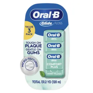 Oral-B Glide Comfort Plus Dental Floss | Extra Soft | Value 3 Pack (40m Each) | 1