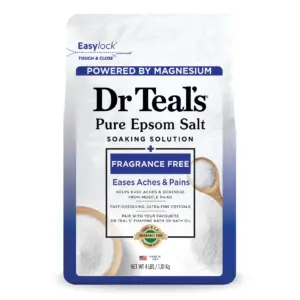 Dr Teal's Epsom Salt Magnesium Soak | Fragrance Free | 4 lbs