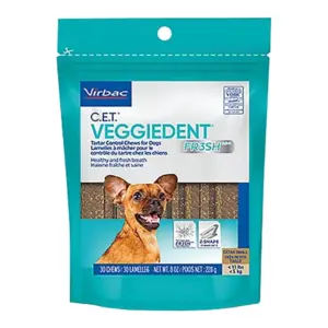 Virbac C.E.T. VeggieDent Fr3sh X-small 30 count (Premium Edition)