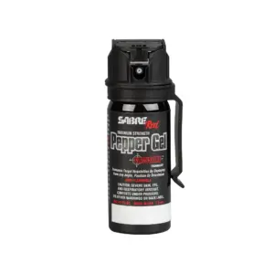 Crossfire Pepper Gel | Deploys At Any Angle | Maximizes Target Acquisition Against Multiple Threats | Belt Clip For Easy Carry | Fast Flip Top | Max Police Strength OC | Pepper Spray Option 1.5 fl Ounce