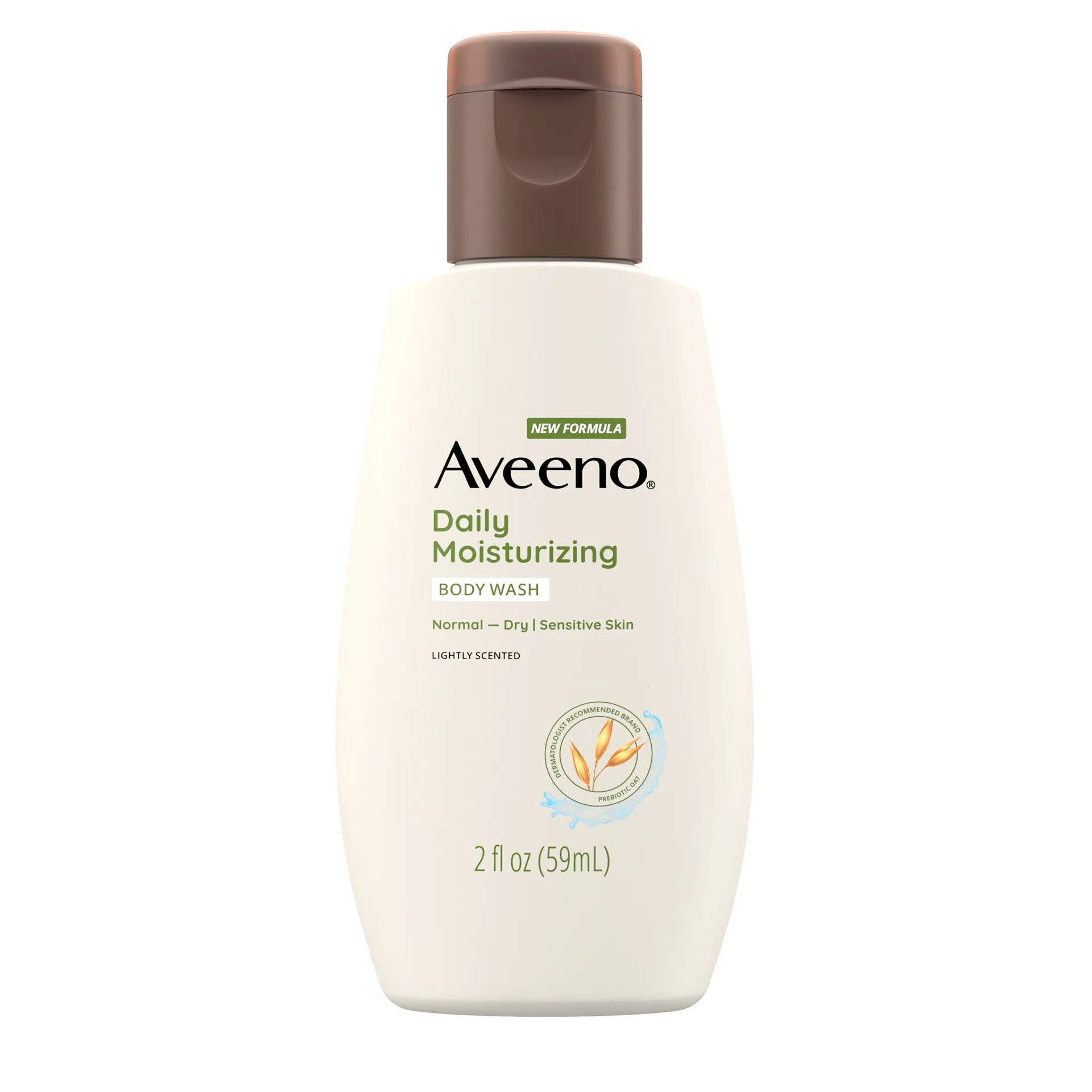 Aveeno Daily Moisturizing Body Wash + Prebiotic Oat | Dry Skin | 2 fl Ounce