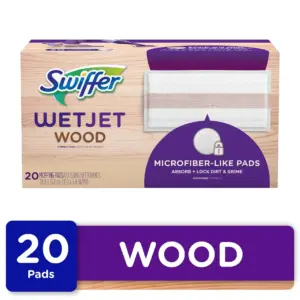 Swiffer WetJet Mops for Floor Cleaning | Hardwood Floor Cleaner Spray Mop Pad Refill | 20 Count