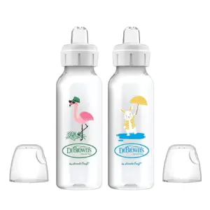Dr. Brown's Milestones Transition Bottle with Sippy Spout | Fox | 8oz | 6m+