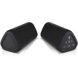 Oontz Angle 3 ULTRA Bluetooth Speaker 2-Pack | Waterproof Speakers | Black