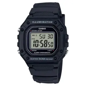 Casio Men's Large Case Digital Sport Watch | Black W218H-1A