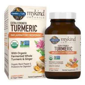 MyKind Organics | Extra Strength Turmeric | Inflammatory Response | 60 Vegan Tablets | Garden of Life | 60 VEGAN TABS