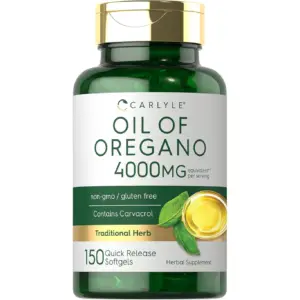 Oregano Oil Capsules | 4000 mg | 150 Softgels for Men & Women | by Carlyle