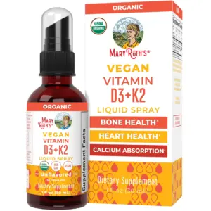 MaryRuth's Vitamin D3+K2 Liquid Spray | Vegan | 1 fl Ounce