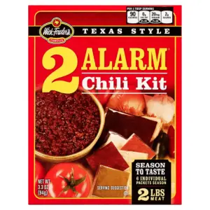 Wick Fowler's Famous Texas Style 2 Alarm Chili Kit | 3.3 Ounce | Single