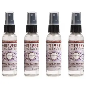 (4-Pack) Mrs. Meyer's Clean Day Lavender Hand Sanitizer Bottle | 2 fl Ounce