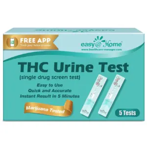 Easy@Home 1 Panel Marijuana (THC) Urine Drug Test Kit for At-Home Use | 5 Pack