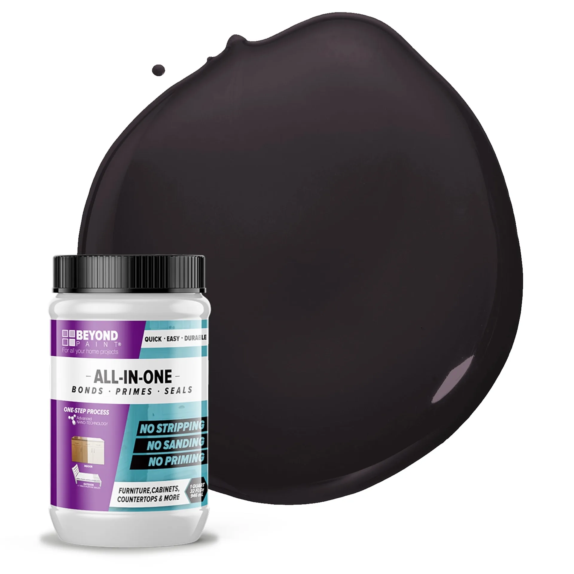 Beyond Paint for Cabinets | Countertops & Furniture | Matte Finish | 1 Quart | Linen