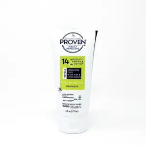Proven 14 Hour Odorless Insect Repellent Lotion | 6 Ounce | Black