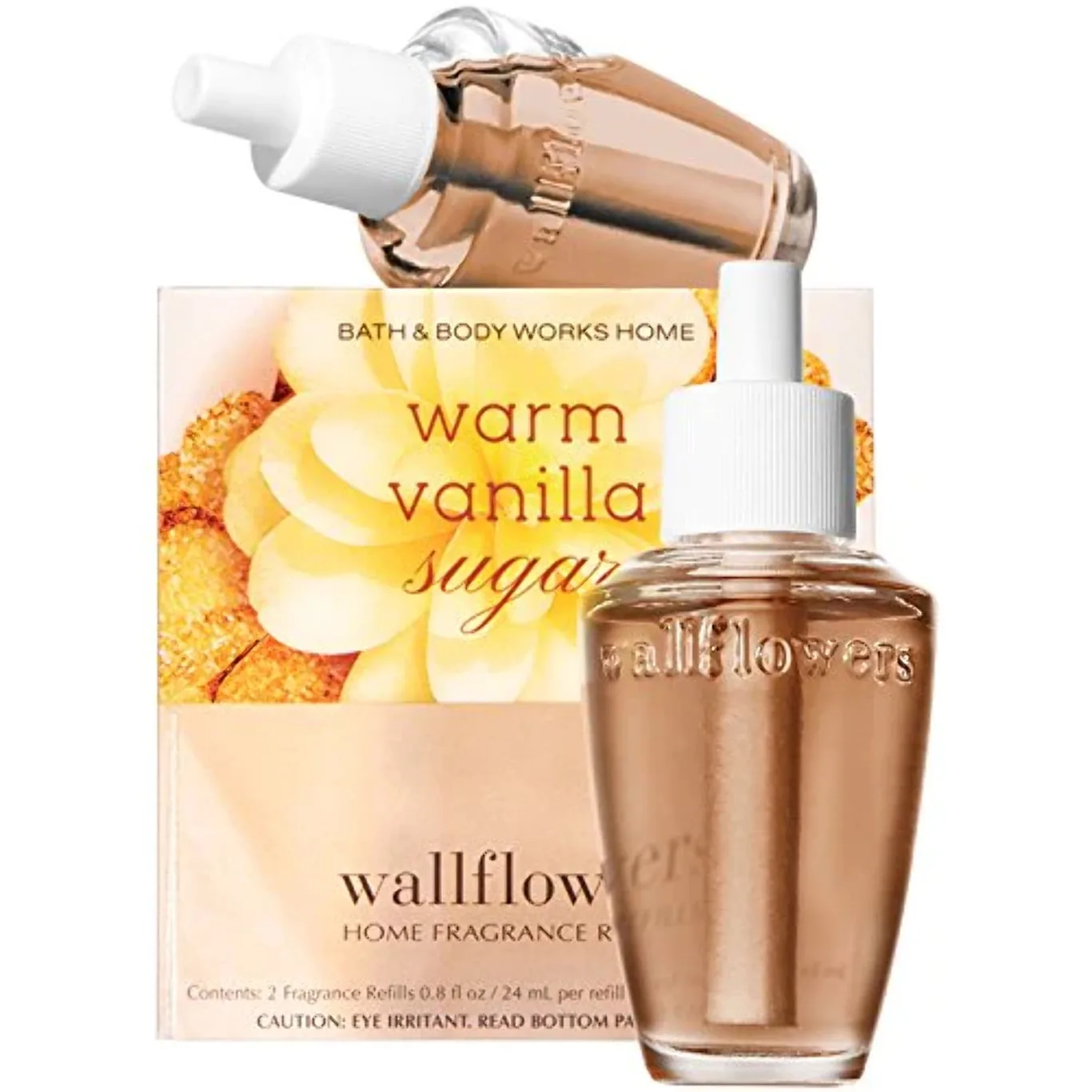 Bath & Body Works New Look! Warm Vanilla Sugar Wallflowers 2-Pack Refills