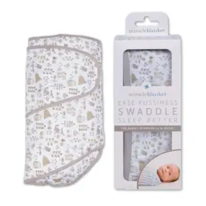 Miracle Blanket Swaddle Wrap | Boy | Girl | or Neutral Receiving Baby Blanket | Soft | Wearable Sleep Sack Essential for Newborns & Infants (Foxes)