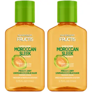 Garnier Fructis Sleek and Shine Moroccan Sleek Oil Treatment for Frizzy Hair | 2 count