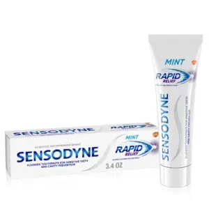 Sensodyne Rapid Relief Sensitive Toothpaste | Mint 3.4 Ounce | for Adults