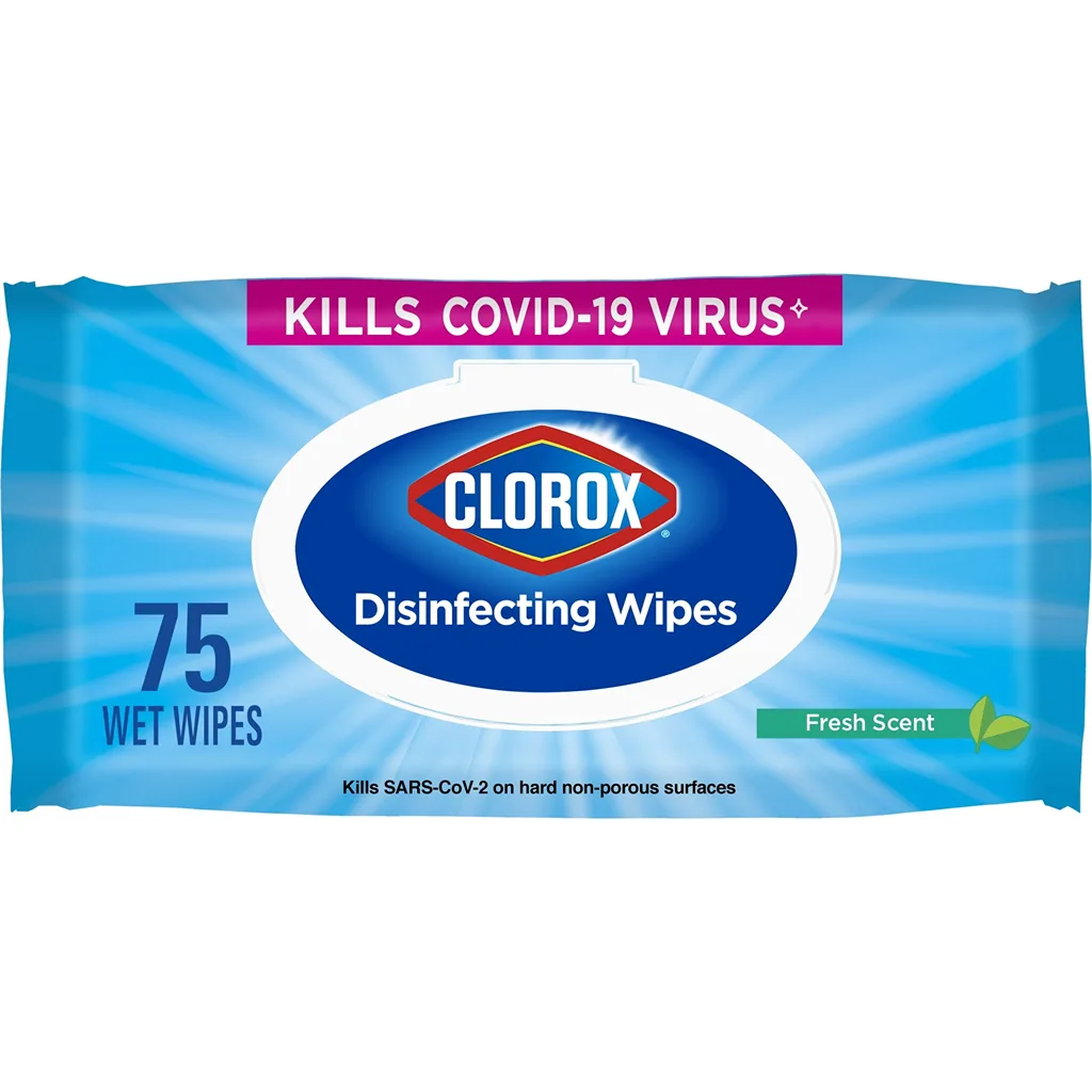 Clorox Disinfecting Wipes | Bleach Free Cleaning Wipes | Fresh Scent | 75 Count (Package May Vary)