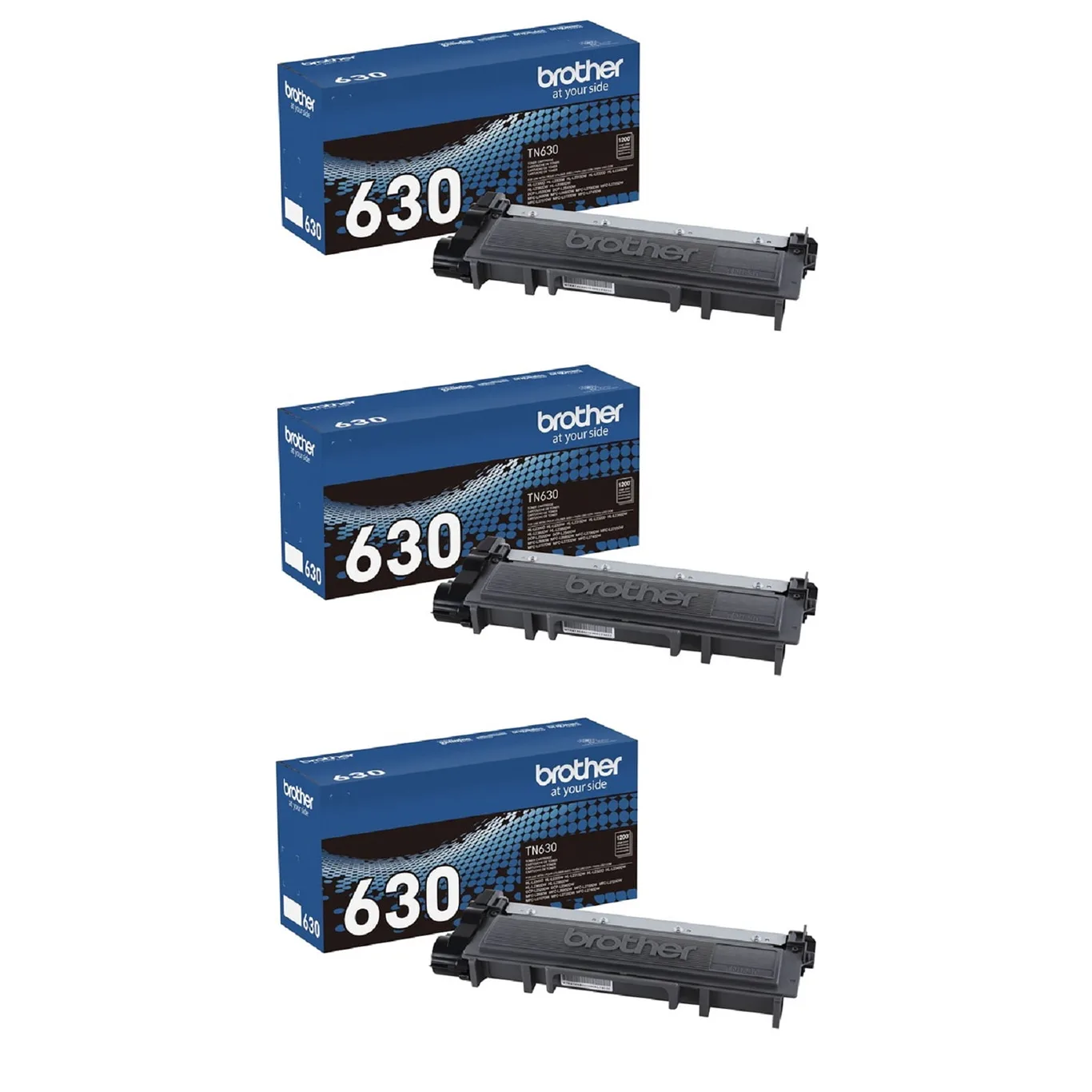 Brother Genuine TN760 3-Pack High Yield Black Toner Cartridge with approximately 3,000 page yield/cartridge (Premium Edition)