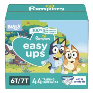 Pampers Easy Ups Bluey Potty Training Pants Boys Size 6T-7T | 44 Count (Select for More Options) | Size 7
