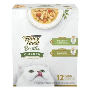 Purina Fancy Feast Broths Kitten Food | Wet Cat Food | Chicken Collection | 1.4 Ounce Pouch (12 Pack)