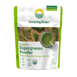 Amazing Grass Organic Supergreens Powder | 5.29oz | 30 Servings | 1