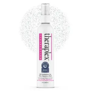 Theraplex Clear Lotion Spray (8 Ounce) | Natural Jojoba Oil | No Parabens or Preservatives | Noncomedogenic & Hypoallergenic | Dermatologist recommended | National Eczema Association Seal of Acceptance | White | 8 Fl Ounce (Pack of 1)