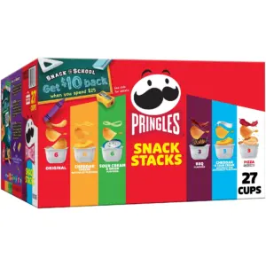Pringles Snack Stacks Variety Pack Potato Crisps Chips | Lunch Snacks | 27 Count