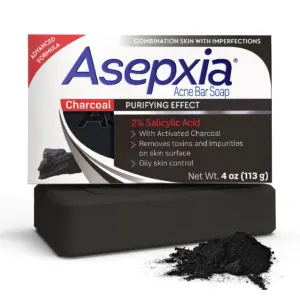 Asepxia Cleansing Bar Charcoal Face Wash Black Soap (Premium Edition)