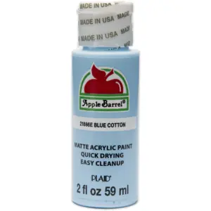 Apple Barrel Acrylic Craft Paint | Matte Finish | Blue Cotton | 2 fl Ounce | Single