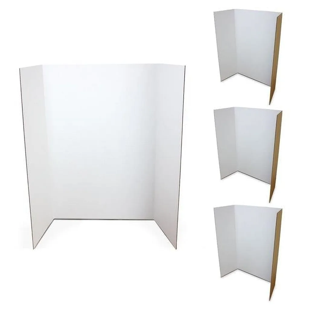 Flipside Products 1-Ply Project Board | 36 x 48 | White | Pack of 4