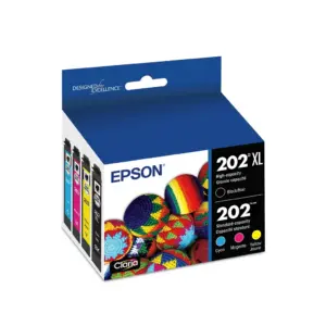 EPSON 202 Claria Ink High Capacity Black and Standard Color Cartridge Combo Pack (T202XL-BCS) Works with WorkForce WF-2860 | Expression XP-5100