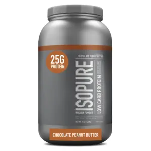 Isopure Low Carb Protein Powder | Chocolate Peanut Butter | 3 lb (1.36 kg) | 3 lbs (Pack of 1)