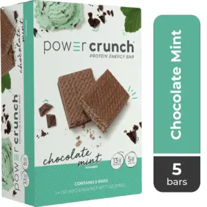 Power Crunch Original Protein Energy Bars | Chocolate Mint | 1.4 Ounce | 5 Count