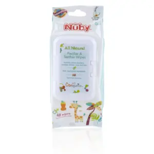 Nuby All Natural Pacifier and Teether Wipes | 48 Count