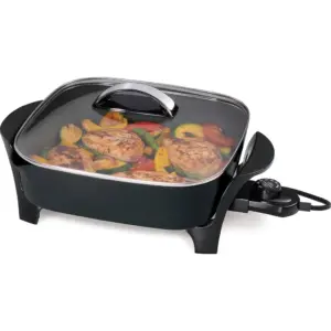 Presto 12 Electric Skillet with Glass Cover (Premium Edition)