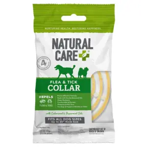 Natural Care Flea & Tick Repellent Collar for Dogs & Puppies | 4 Month Supply