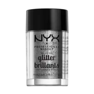 NYX Professional Makeup Face & Body Glitter Brillants | Crystal | 0.08 fl Ounce | 06