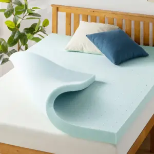 Mellow 4 Cooling Gel Ventilated Memory Foam Mattress Topper | Full | 4 Inch